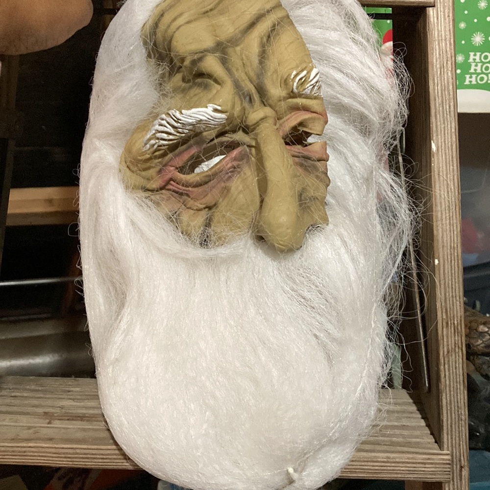 NWT. Halloween Old Wizard Mask with long white Beard - Picture 2 of 5
